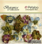 Набор объемных цветов Petaloo - Botanica Minis x 11 - Grey/Blue/Purple/Green - ScrapUA.com