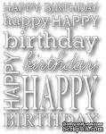 Нож для вырубки от Poppystamps - Happy Birthday Background - ScrapUA.com