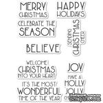 Штампы от Poppystamps - Art Deco Celebrate Christmas clear stamp set - ScrapUA.com