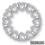 Нож для вырубки от Poppystamps - Fancy Heart Ring craft die - ScrapUA.com