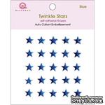 Кристаллы на клеевой основе Queen &amp; Co - Twinkle Self-Adhesive Embellishments Stars/Blue - ScrapUA.com