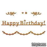 Ножи от Spellbinders – Happy Birthday Garland - ScrapUA.com