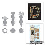 Ножи от Spellbinders - Die D-Lites Bolts &amp; Nuts Etched Dies - ScrapUA.com