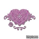 Ножи от Spellbinders - Floral Heart Accent - ScrapUA.com