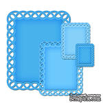 Лезвия от Spellbinders - Lattice Rectangles,  4 шт - ScrapUA.com