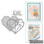 Нож для вырубки от Spellbinders - Hello Geo Heart - ScrapUA.com