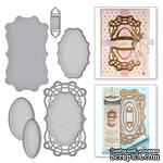 Ножи от Spellbinders - Curled Grace Oval - ScrapUA.com