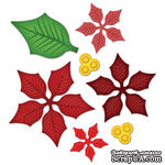 Набор лезвий от Spellbinders - Layered Poinsettia, Пуансеттия - ScrapUA.com