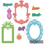 Набор лезвий от Spellbinders - Jewel Framed Sentiments - ScrapUA.com