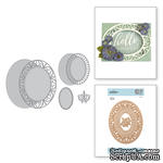 Ножи для вырубки от Spellbinders - Shapeabilities Lisette Oval Shadowbox Frame Etched Dies Shadowbox by Beeca Feeken - ScrapUA.com