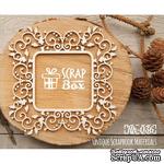 Чипборд ScrapBox - Ажурная новогодняя рамка с остролистом Hh-036 - ScrapUA.com