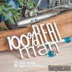 Чипборд ScrapBox - 100% Real man Hi-396 - ScrapUA.com