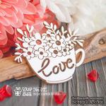 Чипборд ScrapBox - Чашка с цветами Love Hm-077 - ScrapUA.com