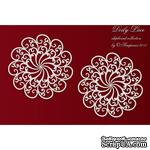 Чипборд Scrapiniec - Doily Lace - Кружево 2 большие розетки - ScrapUA.com