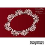 Чипборд Scrapiniec - Doily Lace - Кружевная рамка овальная - ScrapUA.com