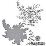 Нож для вырубки + штампы от Spellbinders - Flower Bouquet - ScrapUA.com