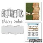 Нож для вырубки + штампы от Spellbinders - Wine Corks - ScrapUA.com