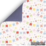 Лист двусторонней бумаги от Scrapmir - Флажки из коллекции - Birthday Party, 30x30 см - ScrapUA.com