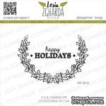 Акриловый штамп Lesia Zgharda SR201a Happy holidays, 2 шт., размер набора 10х10 см - ScrapUA.com