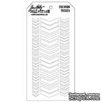 Маска Ranger - Tim Holtz - Layering Stencil - Chevron, 13х20 см - ScrapUA.com