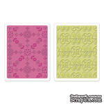 Набор папок для тиснения Sizzix - Textured Impressions Embossing Folders 2PK - Kaleidoscope Blooms Set, 2 шт. - ScrapUA.com