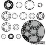 Набор высечек от Maya Road -  Time Flies Clock Transparencies - Black, 28 шт. - ScrapUA.com