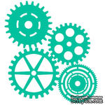 Маска (трафарет) от Kaisercraft - Cogs -template T403, 12,5 Х 12,5СМ - ScrapUA.com