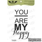 Акриловый штамп Lesia Zgharda TA085 You are my happy, размер 3,3х5,3 см - ScrapUA.com