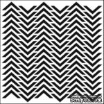 Маска The Crafter&#039;s Workshop - Mini Template Chevron, 15х15 см. - ScrapUA.com