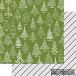 Лист двусторонней бумаги Teresa Collins - Candy Cane Lane - O Christmas Tree, размер 30х30 см - ScrapUA.com