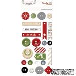 Пуговицы Teresa Collins - Candy Cane Lane - Chipboard Buttons - ScrapUA.com