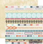 Лист двусторонней скрапбумаги Teresa Collins Designs - Family Stories - Noted, 30х30 см - ScrapUA.com