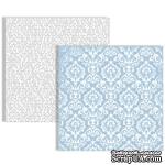 Лист двусторонней бумаги Teresa Collins - Stationery Noted - Damask Paper, размер 30х30 см - ScrapUA.com