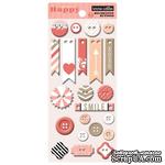 Пуговицы Teresa Collins Designs - You Are My Happy - Chipboard Buttons - ScrapUA.com