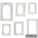 Набор рамочек из чипборда Tim Holtz - Idea-Ology Baseboard Frames - Lace, 6 штук - ScrapUA.com