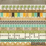 Лист скрапбумаги от Echo Park - Border Strips, This &amp; That Charming, 30x30см - ScrapUA.com