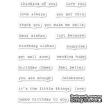 Штампы от Memory Box - Best Life Typewriter Sentiments - ScrapUA.com