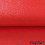 Экокожа, цвет - красный, толщина 0.6 мм, 50Х70 см - ScrapUA.com