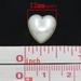 Сердце, имитация жемчуга, 12х12 мм, цвет белый, 10 шт. - ScrapUA.com